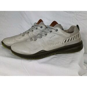 Ecco Golf Spikes E-DTS Size 47 Yak Leather Gray Hydro Max